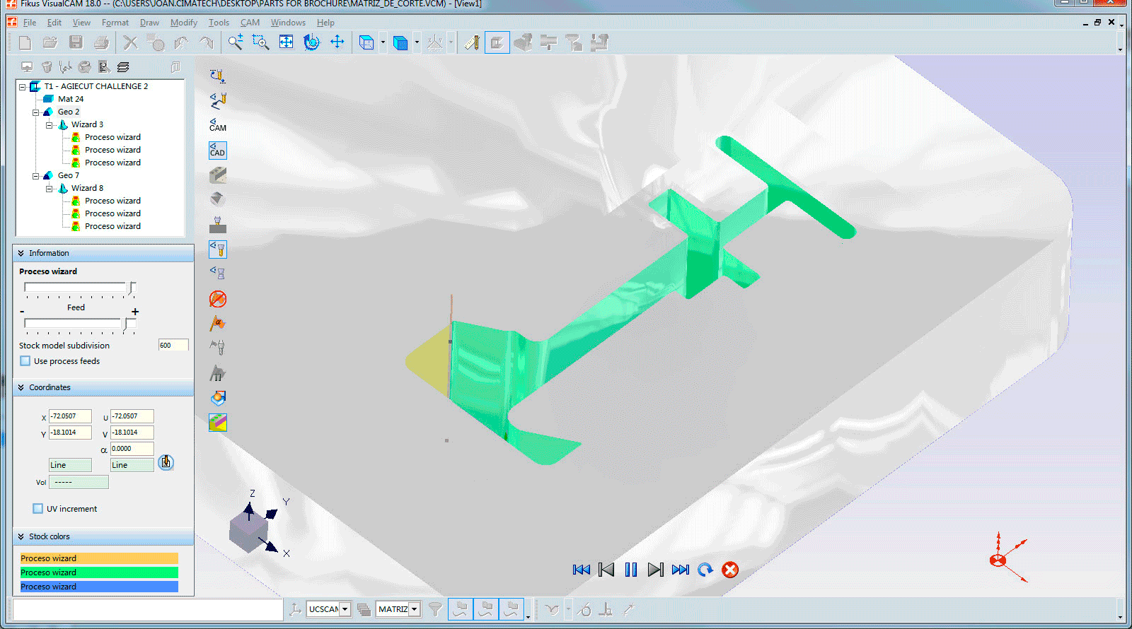 Drahterodiersimulation